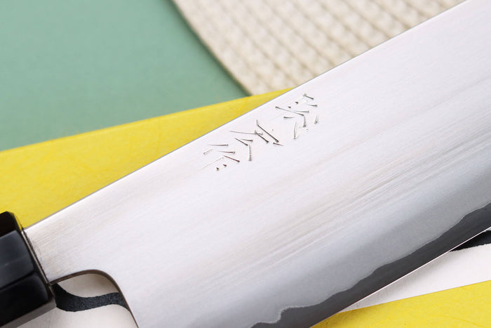 Couteau nakiri 16,5cm japonais artisanal Toshihiro Wakui Shirogami 2 San Maï poli