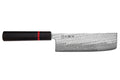 Couteau nakiri 16,5cm japonais artisanal Wusaki Nawame AUS10 damas