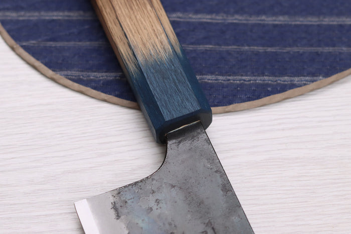 Couteau nakiri 16,5cm japonais artisanal Yoshihiro Rugged Black