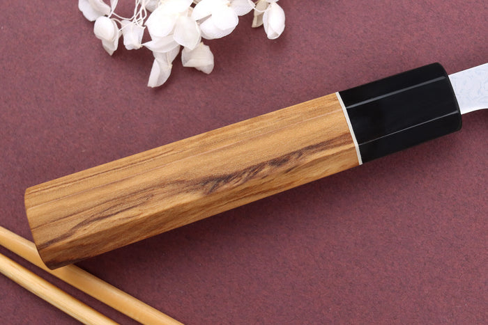 Couteau nakiri 16,5cm japonais artisanal Yuzo Damas VG10