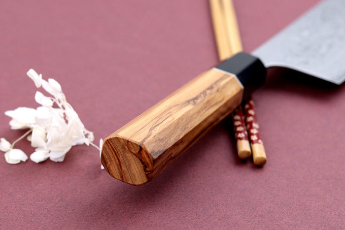 Couteau nakiri 16,5cm japonais artisanal Yuzo Damas VG10