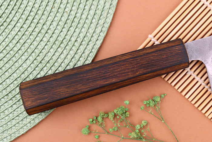 Couteau nakiri 16,5cm japonais artisanal Yuzo Enju Damas 440C