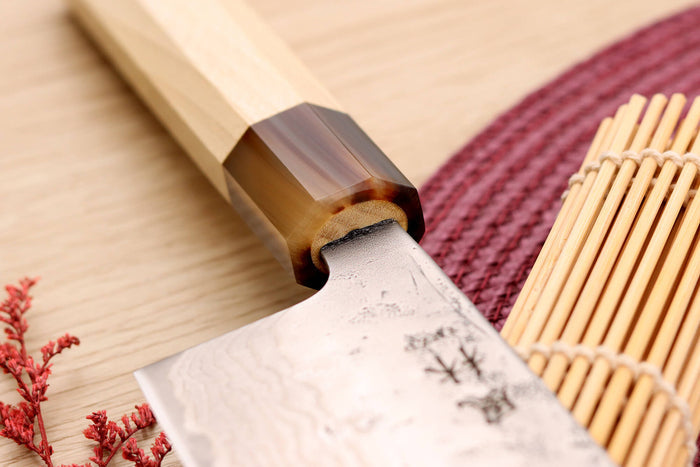 Couteau nakiri 16,5cm japonais artisanal Yuzo Haruto Damas