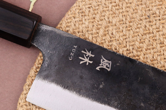 Couteau nakiri 16,5cm japonais artisanal Yuzo Shinju BS2