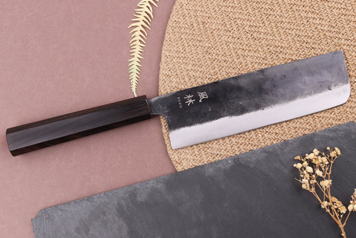 Couteau nakiri 16,5cm japonais artisanal Yuzo Shinju BS2