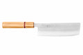 Couteau nakiri 16,5cm japonais artisanal Yuzo SLD olivier et sequoia