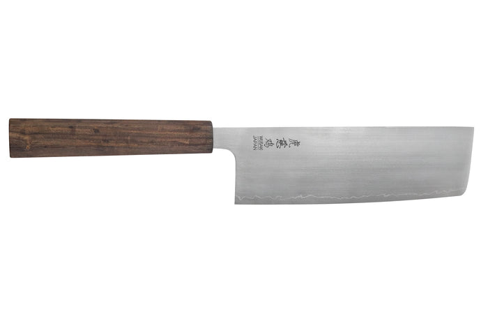 Couteau nakiri 16cm japonais artisnal Wusaki Hikari SLD manche bubinga