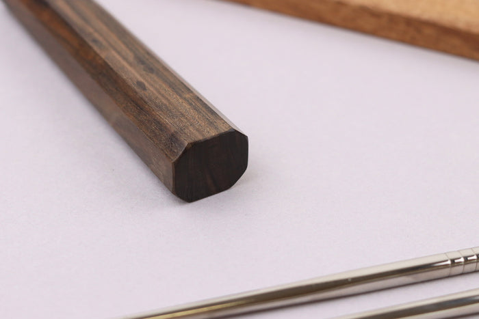 Couteau nakiri 16cm japonais artisnal Wusaki Hikari SLD manche bubinga