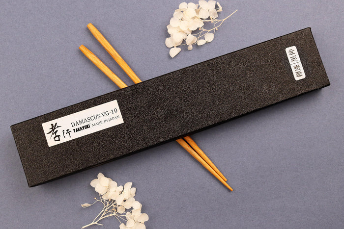 Couteau nakiri 16cm japonais Sakai Takayuki Kashi Urushi VG10 damas
