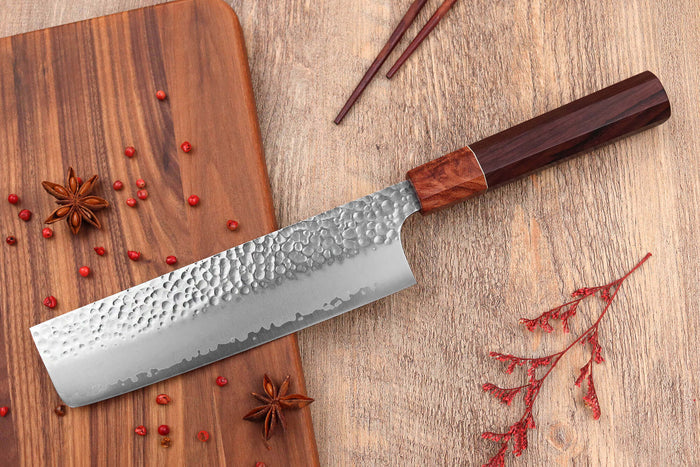 Couteau nakiri 17cm japonais artisanal Yuzo Akira Tsuchime VG10