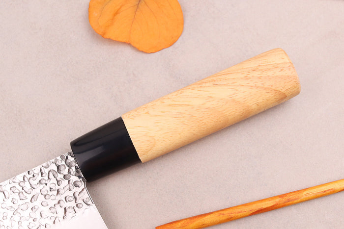 Couteau nakiri 17cm japonais Satake Cutlery Tsuchime en magnolia