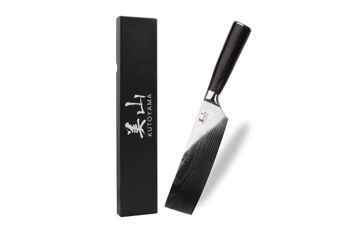 Couteau nakiri 17cm Kutoyama Black Pakka