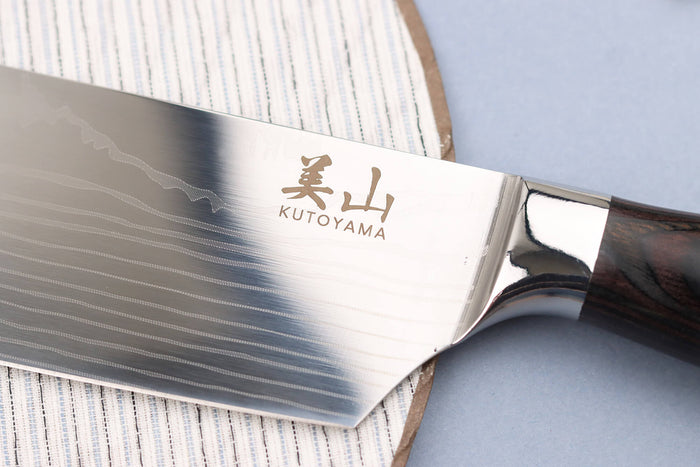 Couteau nakiri 17cm Kutoyama Black Pakka