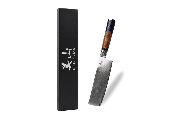 Couteau nakiri 17cm Kutoyama damas nid d'abeille