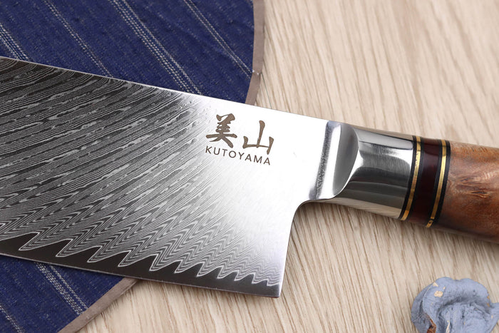 Couteau nakiri 17cm Kutoyama damas nid d'abeille