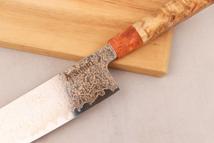 Couteau nakiri 17cm Sayuto Érable Damas 12Cr