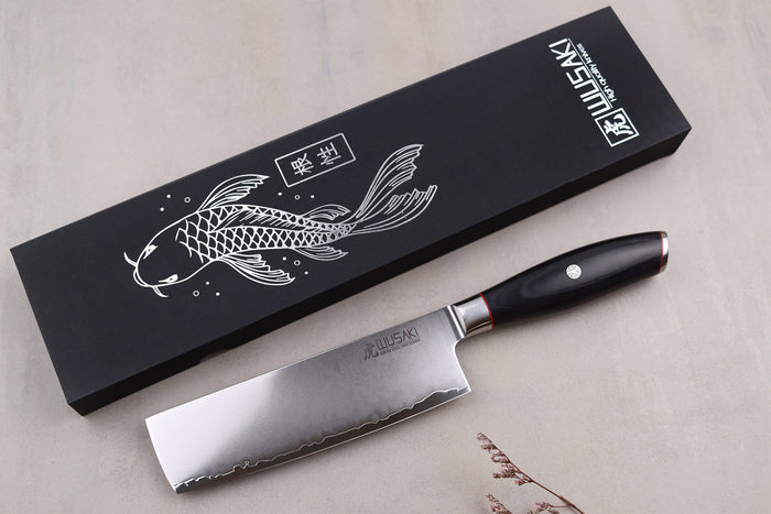 Couteau nakiri 17cm Wusaki Fujiko Black 10CR