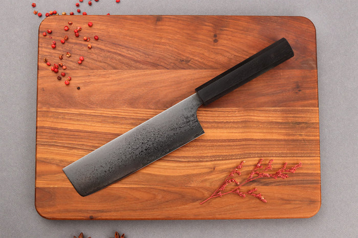 Couteau nakiri 18cm japonais artisanal Yuzo Kurogane Damas VG10