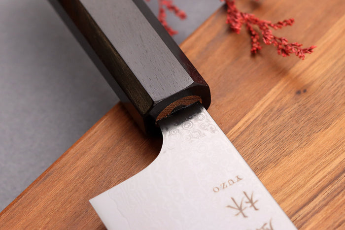 Couteau nakiri 18cm japonais artisanal Yuzo Kurogane Damas VG10