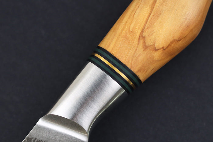 Couteau nakiri 18cm Ryda Knives ST650 Damas et manche en olivier