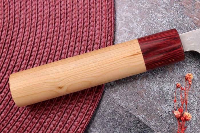 Couteau nakiri japonais artisanal Tsunehisa Aogami Super martelé 16,5cm
