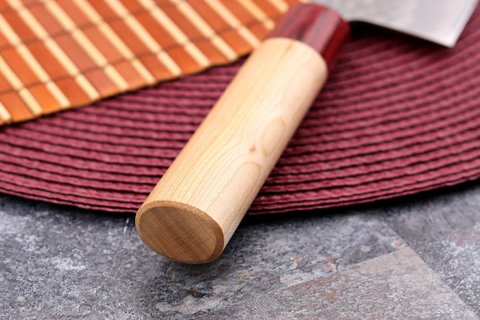 Couteau nakiri japonais artisanal Tsunehisa Aogami Super martelé 16,5cm