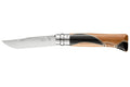 Couteau Opinel N°08 Chaperon lame poliglace et manche 4 bois