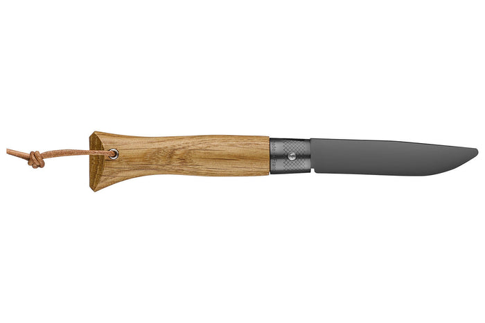 Couteau Opinel Neo6 lame 7cm Opiflex® revêtement noir manche en chêne