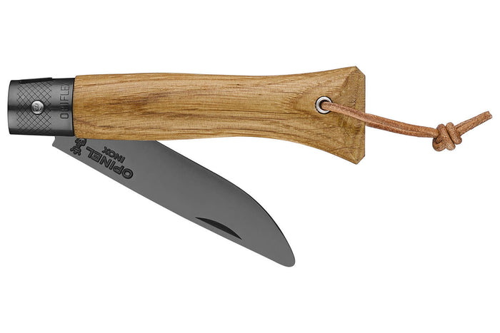 Couteau Opinel Neo6 lame 7cm Opiflex® revêtement noir manche en chêne