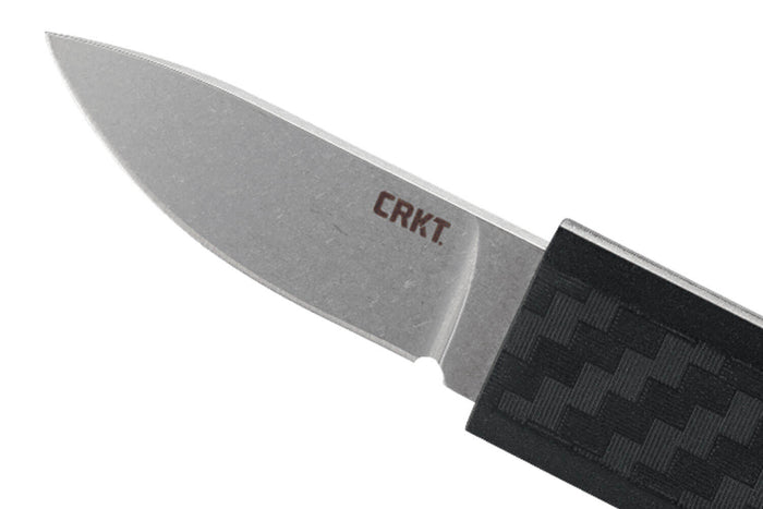 Couteau plat CRKT SCRIBE 2425 manche nylon renforcé avec fibre de verre avec capuchon