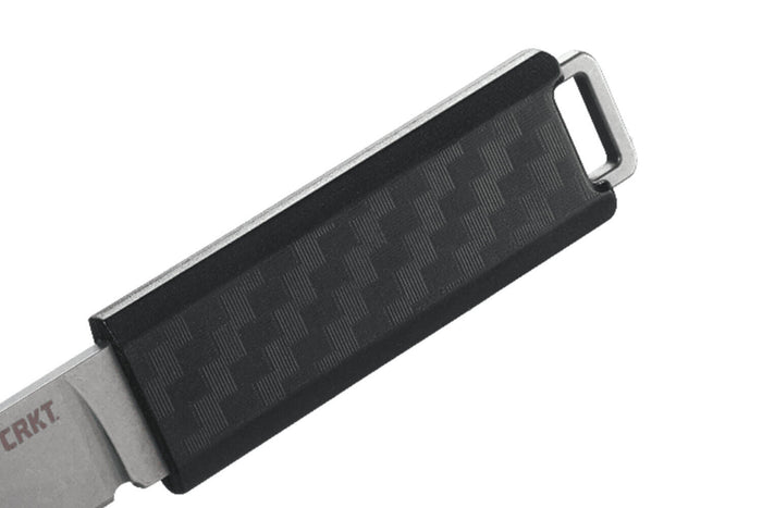 Couteau plat CRKT SCRIBE 2425 manche nylon renforcé avec fibre de verre avec capuchon