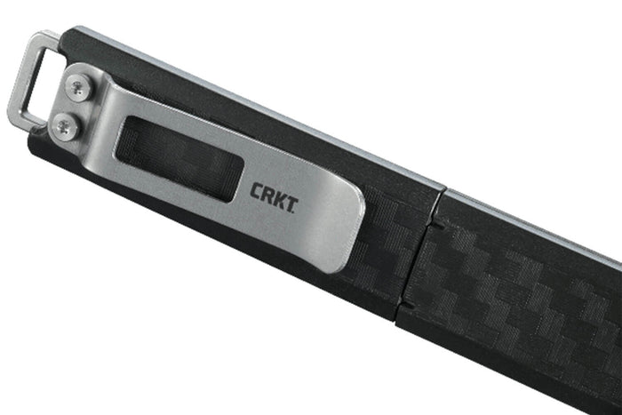 Couteau plat CRKT SCRIBE 2425 manche nylon renforcé avec fibre de verre avec capuchon