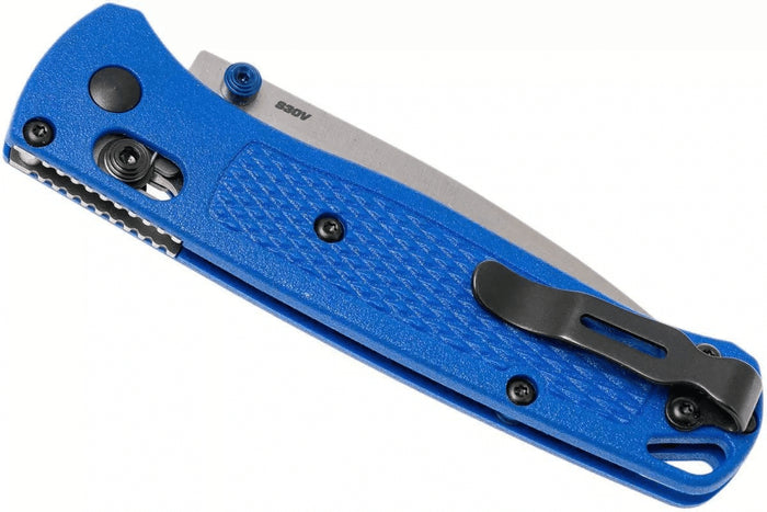 Couteau pliant Benchmade Bugout 535 manche Grivory bleu 10,7cm
