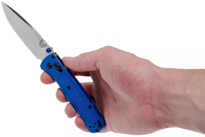 Couteau pliant Benchmade Bugout 535 manche Grivory bleu 10,7cm