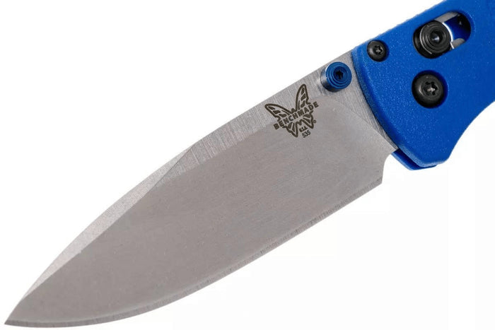 Couteau pliant Benchmade Bugout 535 manche Grivory bleu 10,7cm