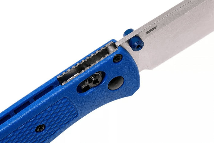 Couteau pliant Benchmade Bugout 535 manche Grivory bleu 10,7cm
