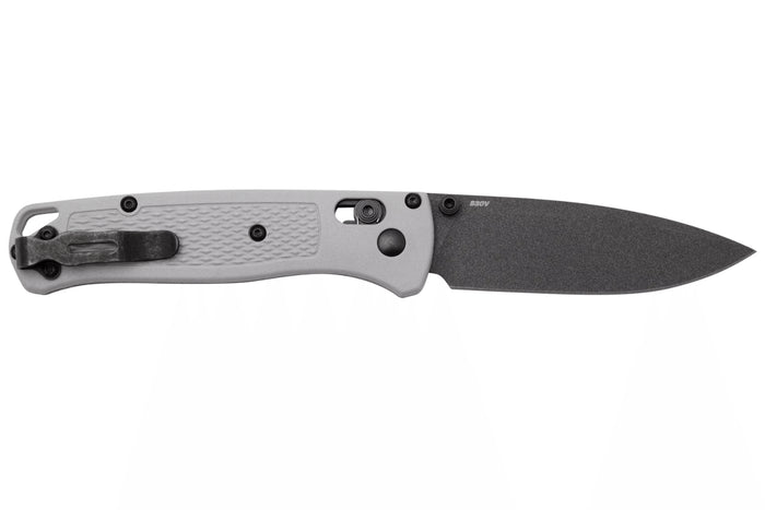 Couteau pliant Benchmade Bugout Storm Gray 535BK-08 manche Grivory gris 10,7cm