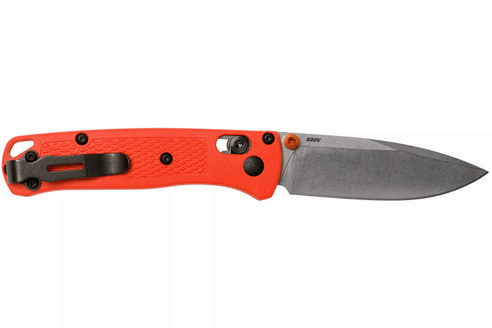 Couteau pliant Benchmade Mini Bugout 533 manche grivory orange 9cm