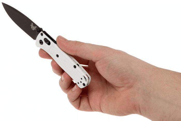 Couteau pliant Benchmade Mini Bugout 533BK-1 manche Grivory blanc 9cm