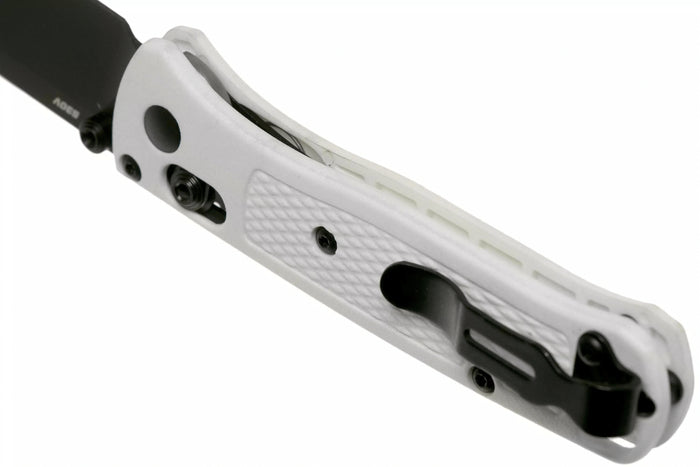 Couteau pliant Benchmade Mini Bugout 533BK-1 manche Grivory blanc 9cm