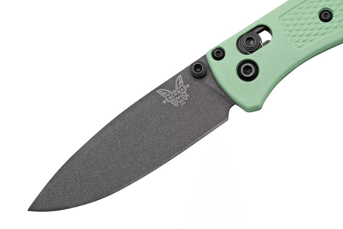 Couteau pliant Benchmade Mini Bugout Sea Foam 533GY-06 lame noire manche Grivory vert 9,4cm