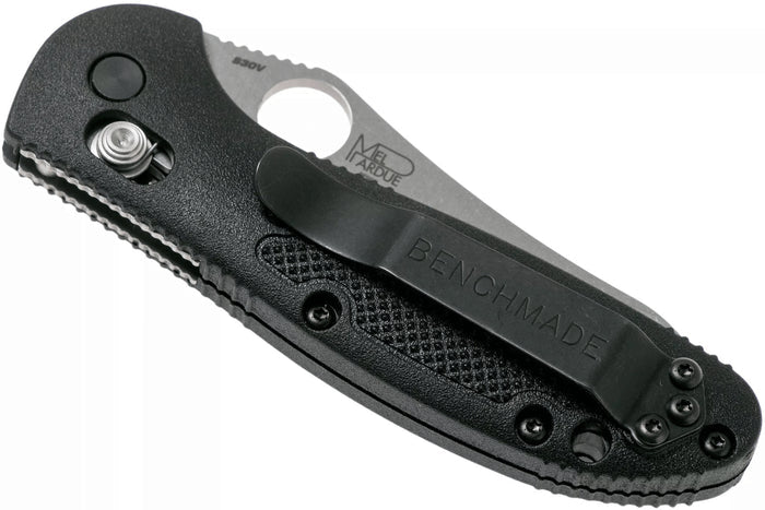 Couteau pliant Benchmade Mini Griptilian 555-S30V manche nylon renforcé de verre noir 9,8cm