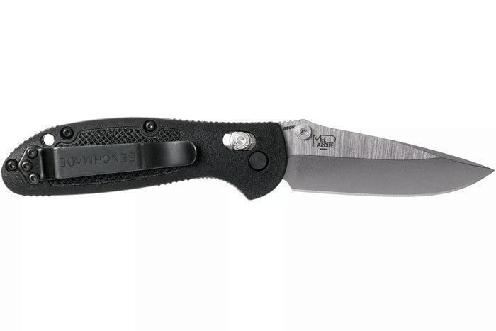 Couteau pliant Benchmade Mini Griptilian 556 manche Grivory noir 9,9cm