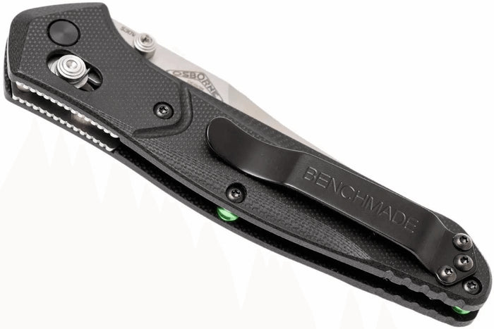 Couteau pliant Benchmade Osborne 940-2 lame tanto manche G10 noir 11cm