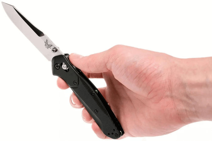 Couteau pliant Benchmade Osborne 940-2 lame tanto manche G10 noir 11cm
