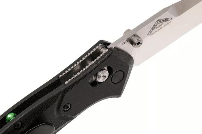 Couteau pliant Benchmade Osborne 940-2 lame tanto manche G10 noir 11cm