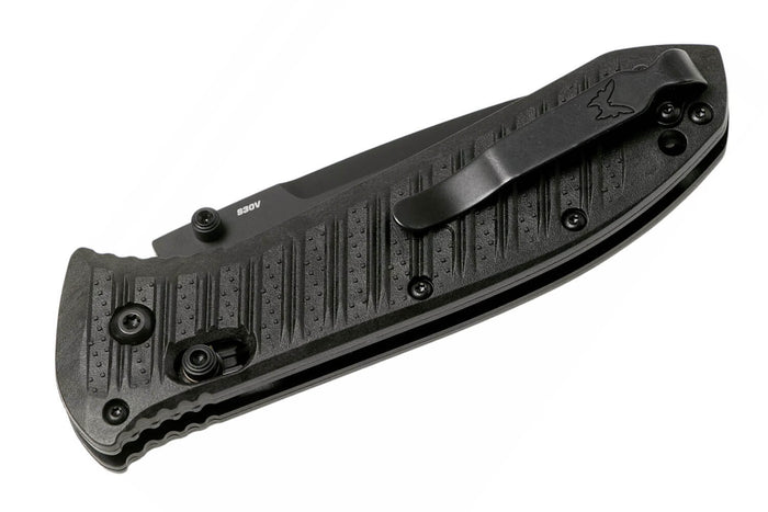 Couteau pliant Benchmade Presidio II 570SBK-1 lame noire semi-dentée 9,5cm avec clip de poche