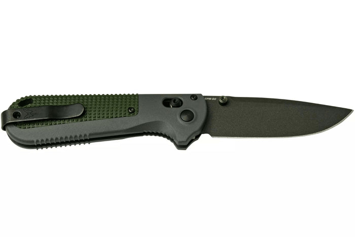 Couteau pliant Benchmade Redoubt 430BK manche Grivory gris/vert 12cm