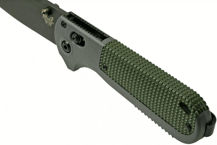 Couteau pliant Benchmade Redoubt 430BK manche Grivory gris/vert 12cm