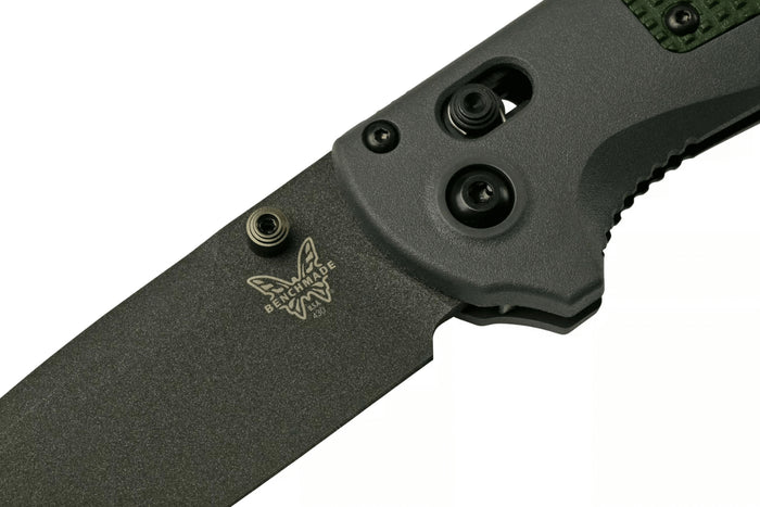 Couteau pliant Benchmade Redoubt 430BK manche Grivory gris/vert 12cm